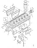 Garnitura capac lateral motor Scania 12,7D HPI (poz.24)