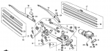 Mecanism stergatoare parbriz Honda Accord VIII (poz.9)