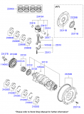Piston complet STD motor 2,2 CRDi Kia/Hyundai
