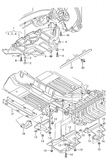 Scut motor Audi A2
