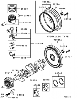 Cuzineti biela STD motor 3,2 DI-D (poz.03010A)