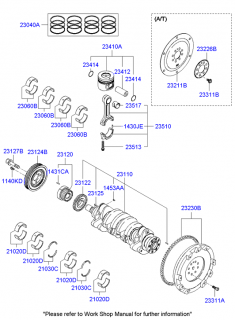Set segmenti STD motor 2,2 CDRi Hyundai/Kia