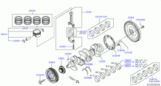 Cuzineti palier STD motor 1,8 Nissan (2 bucati)