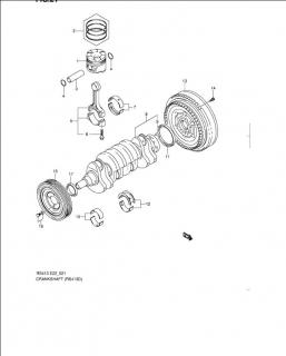 Piston STD motor 1,3 DDiS Suzuki