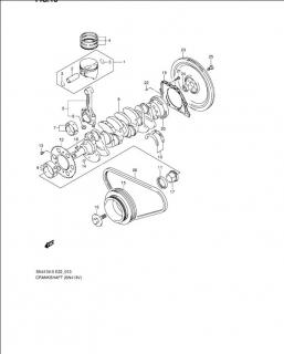 Piston STD  fara segmenti motor 1,3 16V Suzuki
