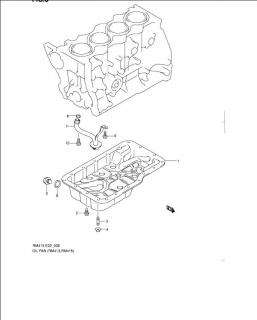 Baie ulei Suzuki Ignis II motor 1,5