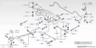 Cadru suspensie spate Subaru  Forester (poz.3)