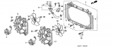 Difuzor ventilator radiator motor 1,4 Honda Civic (poz.5 si 17)