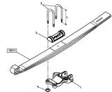 Brida arc lamelar spate Renault Midlum