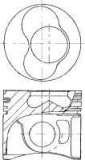 Piston standard Vw motor 1,9 TDI ALH (cu segmenti si bolt)