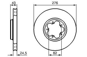 Disc frana fata Transit