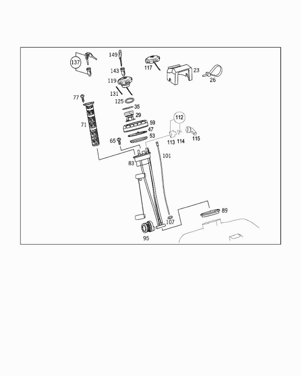 Sonda litrometrica rezervor Atego (poz.83)
