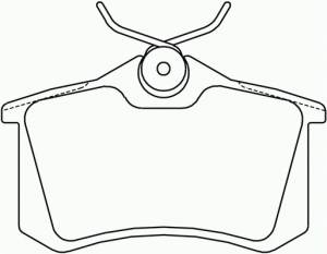 Placute frana spate Vw  Passat 3B3