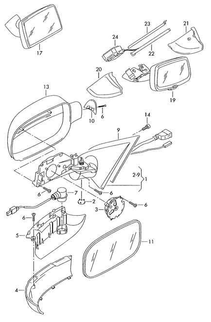 Capac inferior oglinda Vw Touareg (poz.5)