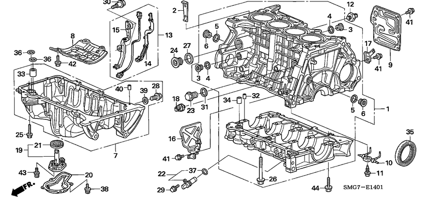 Baie ulei motor Honda 1,8 (poz.7)