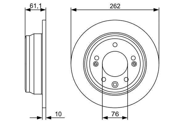 Disc frana punte spate Kia Ceed