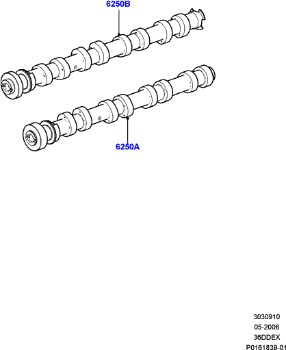Ax came motor 3,6 TD Land Rover 