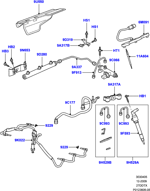 Injector motor 2,7 TD Land Rover