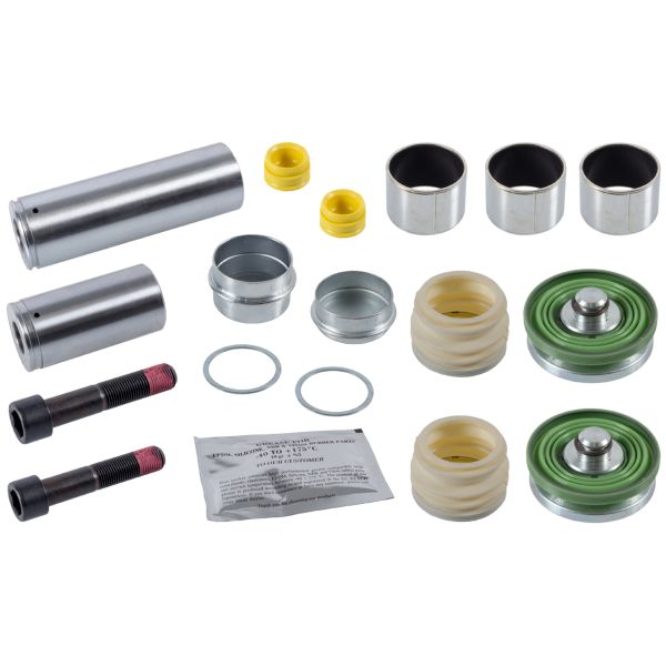 Kit culisante+ciuperci etrier Wabco 19,5/Wabco 22,5 single piston 