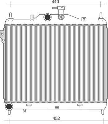 Radiator racire motor  Hyundai Getz