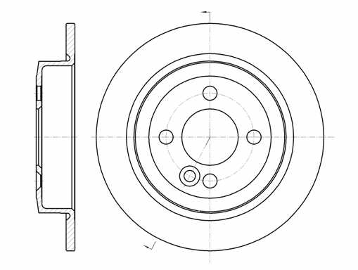 Disc frana punte spate Mini Cooper