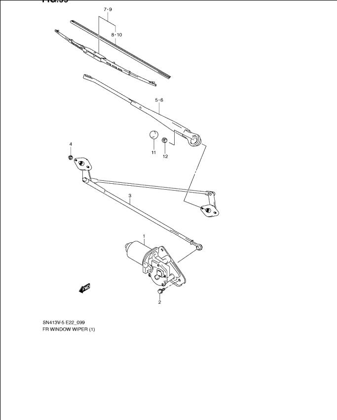 Mecanism stergatori parbriz fara motor Suzuki Jimny