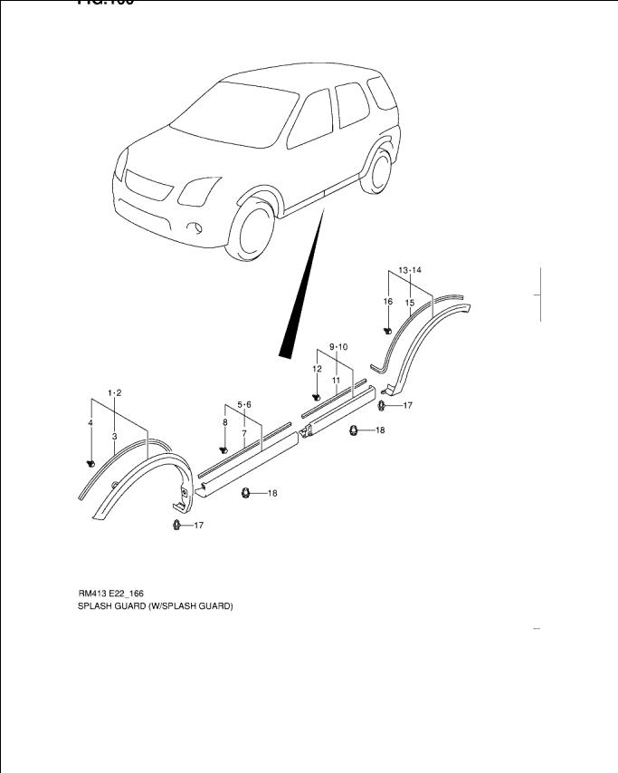 Ornament inferior prag  fata spre fata  Suzuki Ignis II (poz.5)