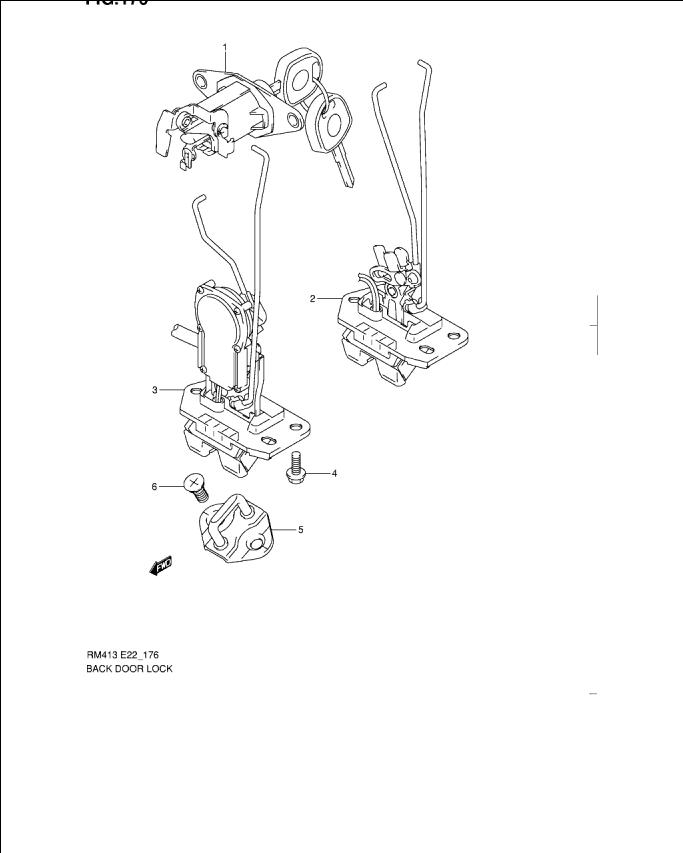 Broasca usa hayon Suzuki Ignis II (fara inchidere centralizata)