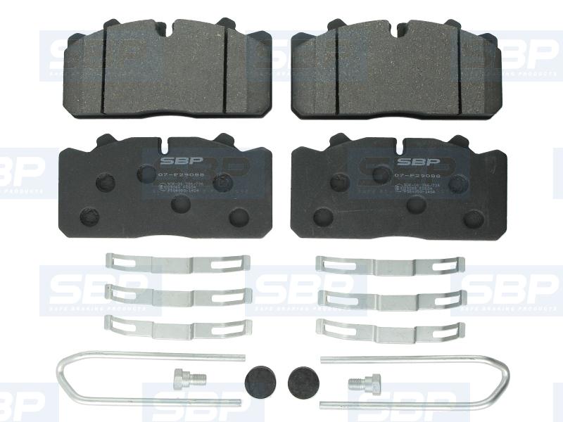 Placute frana punte spate Man L2000