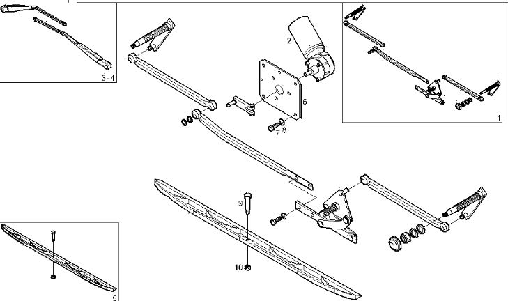 Mecanism stergatori parbriz Iveco Urbanway
