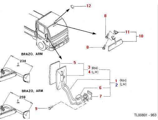 Oglinda completa incalzita Nissan Cabstar E (poz.3)