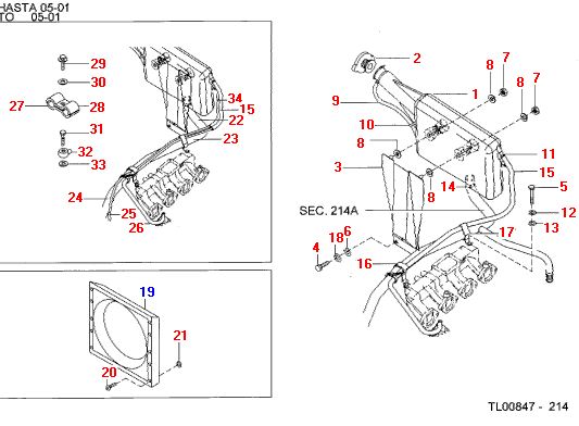 Difuzor radiator Nissan Cabstar E (poz.19)