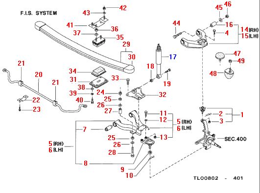 Brat inferior cu pivot punte fata Nissan Cabstar E 3,5 t (poz.5)