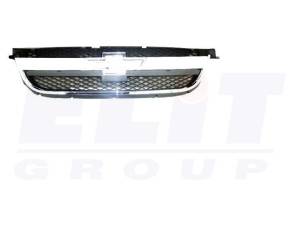 Grilă, cu ormament crom, negru, SEDAN 07-