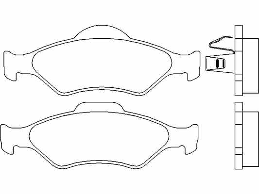 Placute frana fata Ford Ka