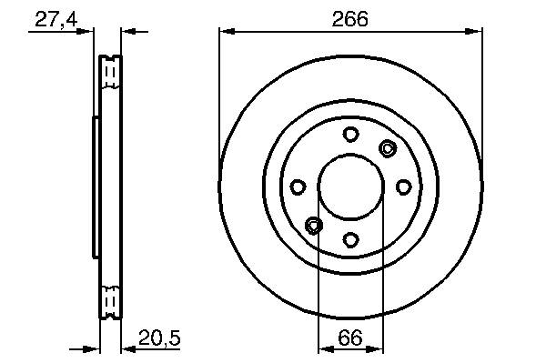 Disc frana fata ventilat