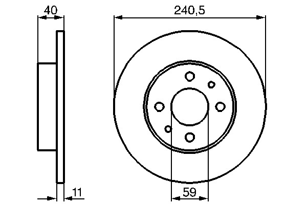 Disc frana spate Panda