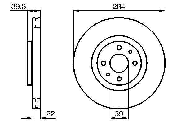 Disc frana fata Punto II