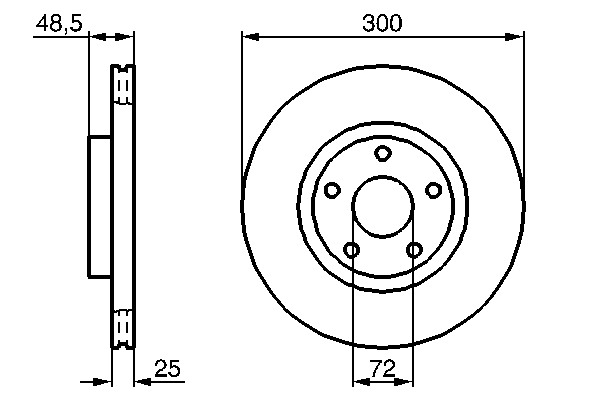 Disc frana fata Mazda 3 si 5
