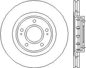 Disc frana fata Mitsubishi Outlander II