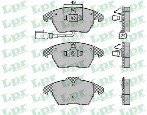 Placute frana fata Passat 3C2 (pt.disc 280 mm)