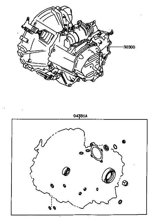 Kit simeringuri CV Rav 4 I (poz.04331A)