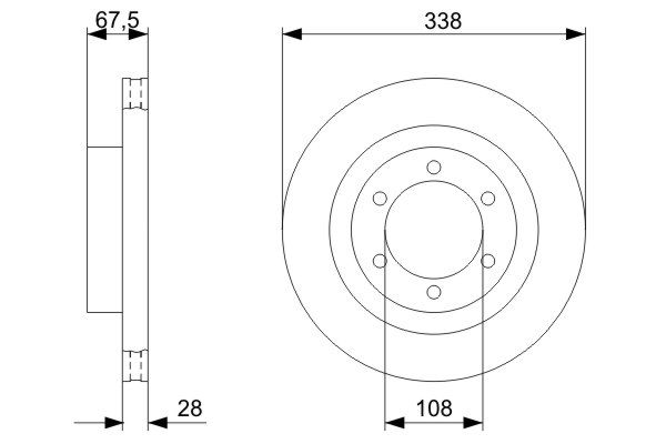 Disc frana fata Toyota Land Cruiser J 12