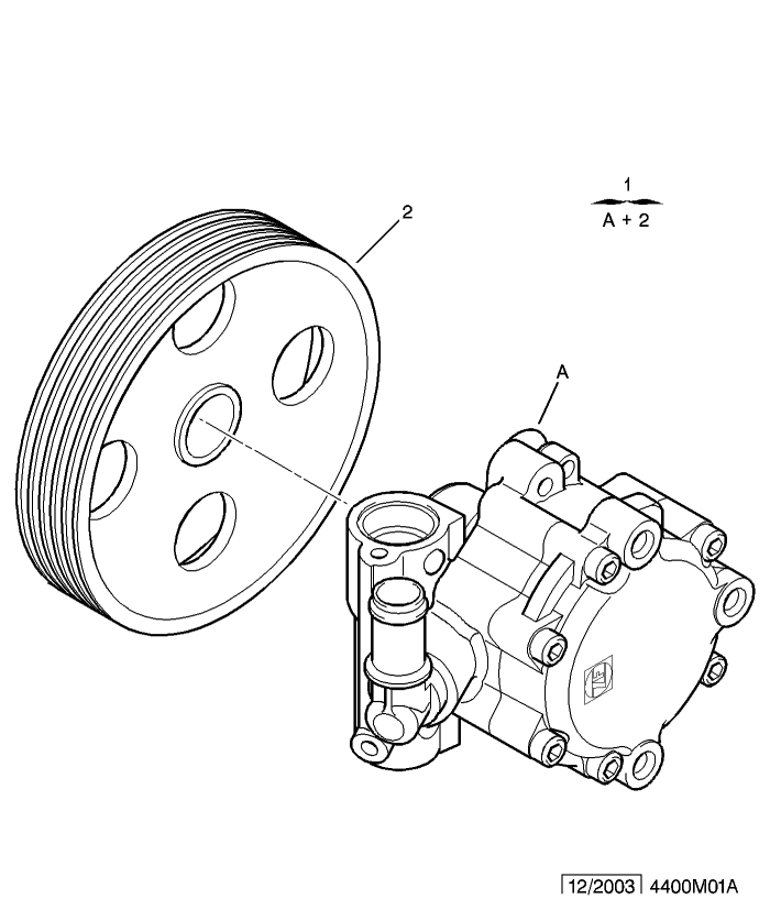 Fulie pompa servodirectie Citroen C5 II (poz.2)
