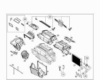 Radiator incalzire interior Atego (poz.53)