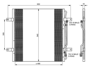 Radiator aer conditionat Atego