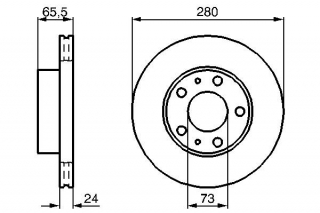 Disc frana punte fata Fiat Ducato III