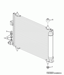 Radiator clima Citroen C5 