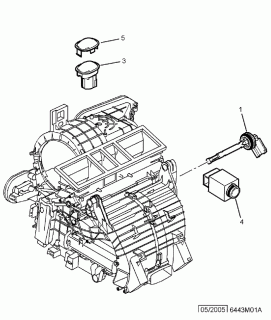 Senzor temperatura interioara Citroen C 5 (poz.4)