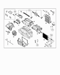 Evaporator clima Mercedes Axor (poz.68)